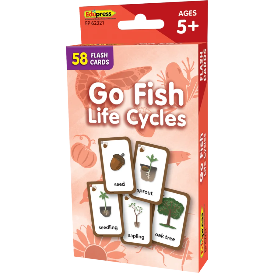 Teacher Created Resources Go Fish Life Cycles Flash Cards