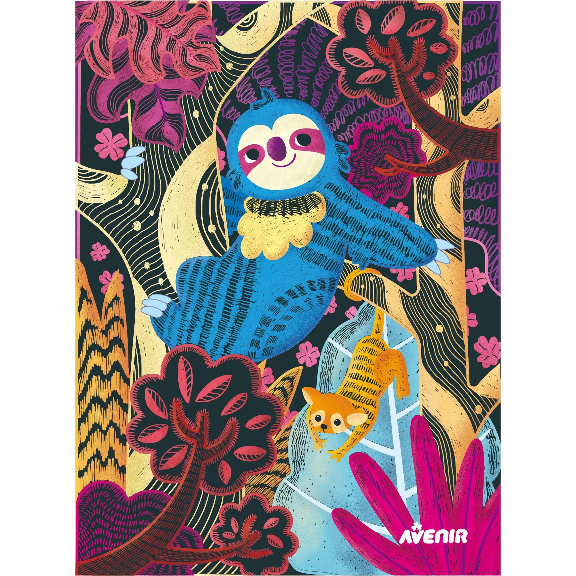 Avenir Scratch Art - Sloths