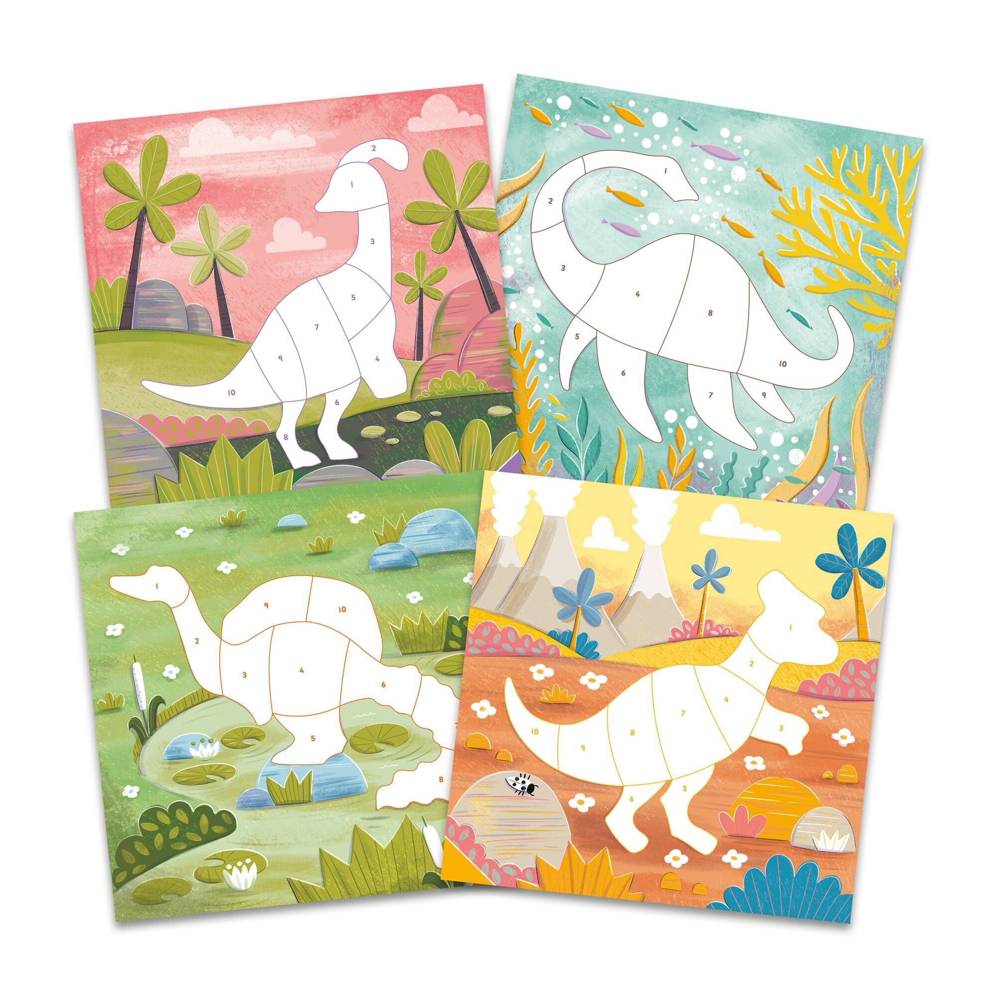 Galt Sticker by Numbers Dinosaurs