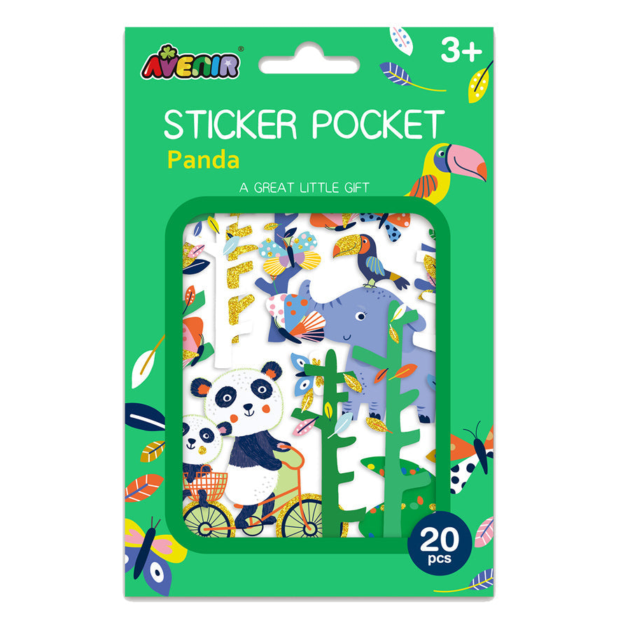 Avenir Sticker Pocket Panda The Toy Folks