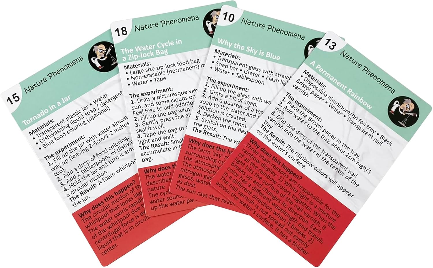 Purple Cow Crazy Scientist Activity Cards: Natural Phenomena
