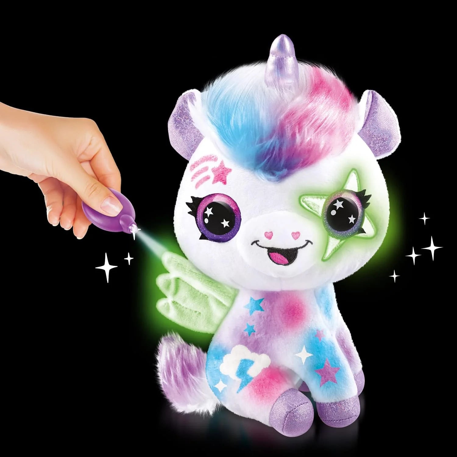 Style 4 Ever Airbrush Plush Glow-in-the-Dark Unicorn