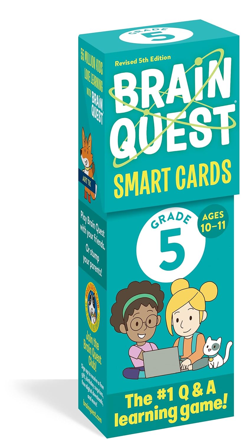 Brain Quest Smart Cards: Grade 5 (Ages 10-11)