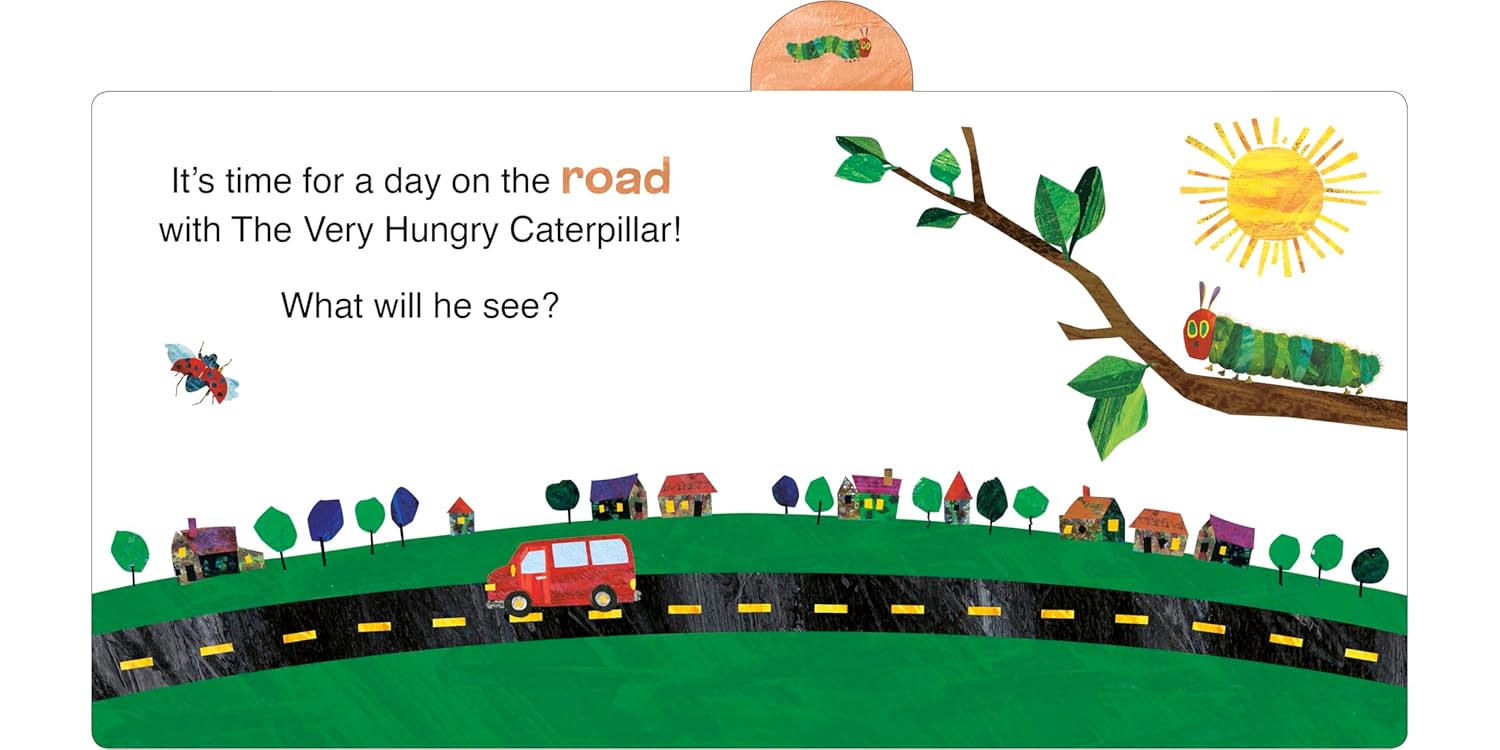 Eric Carle Day On The Road With The Very Hungry Caterpillar (Board Book)