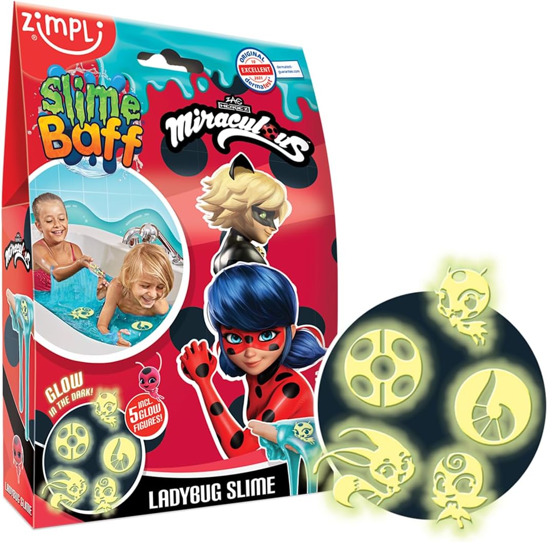 Zimpli Kids Slime Baff: Miraculous Lady Bug Blue (150g)