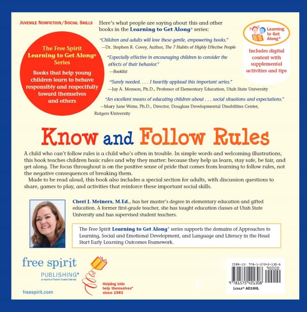 Learning To Get Along: Know And Follow Rules (Ages 4-8)