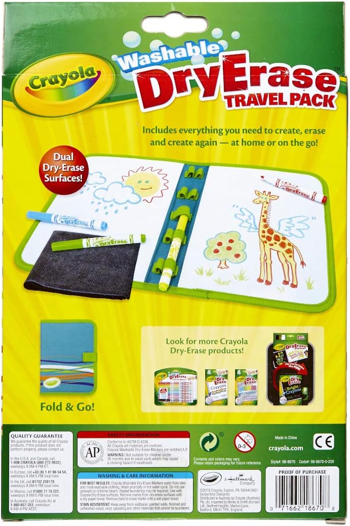 Crayola DryErase Travel Pack The Toy Folks