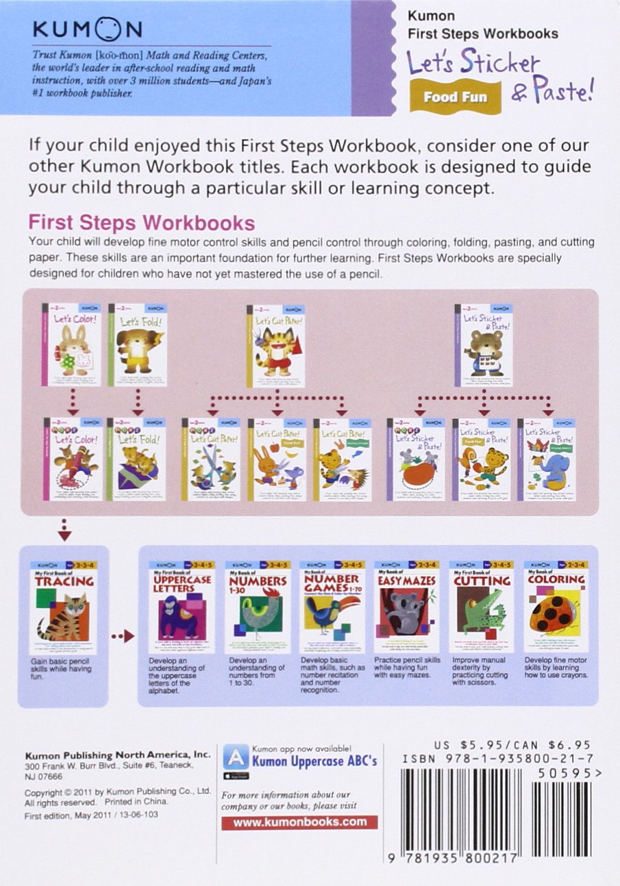 Kumon Lets Sticker And Paste! Food Fun