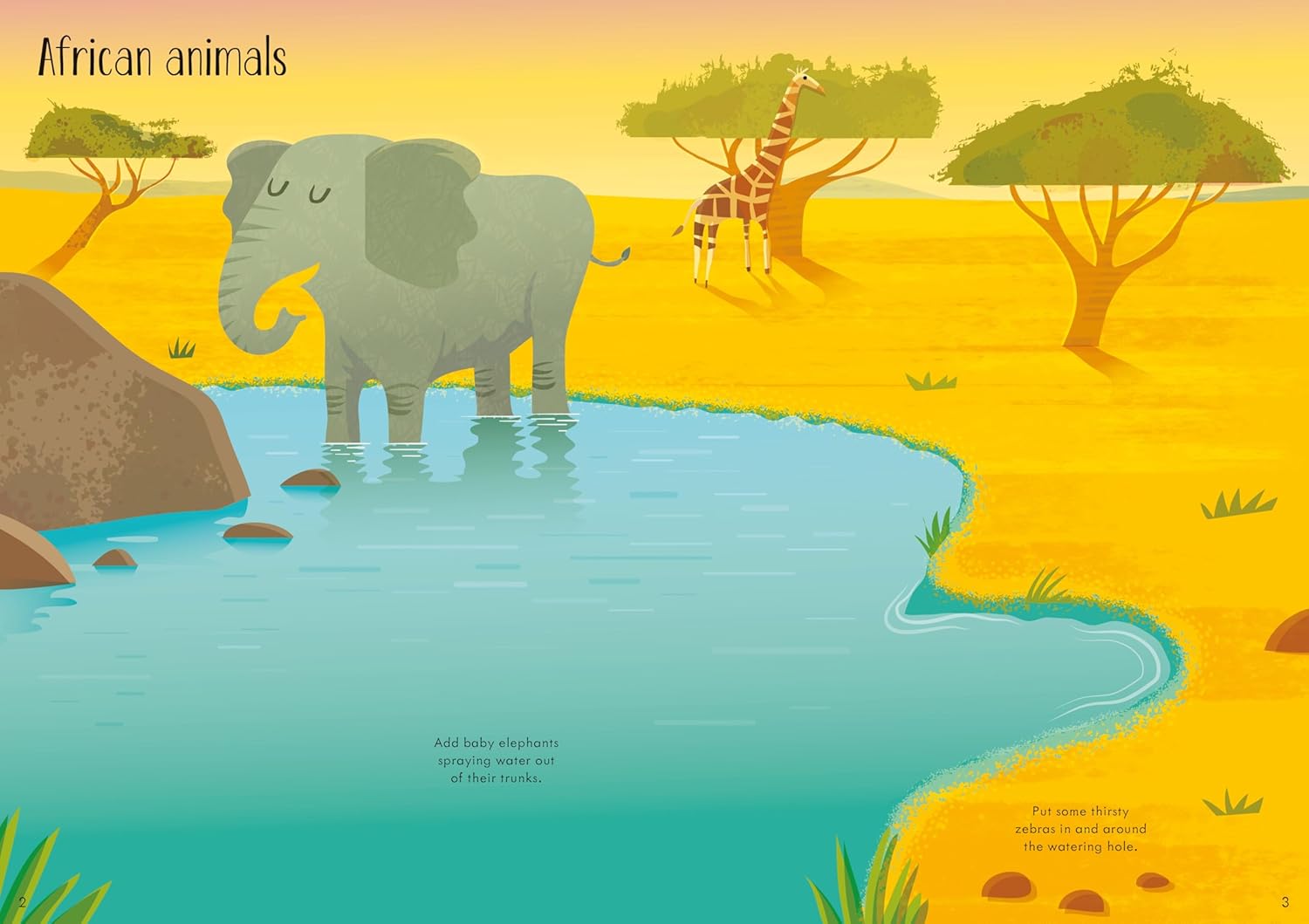 Usborne Little First Stickers: Animals