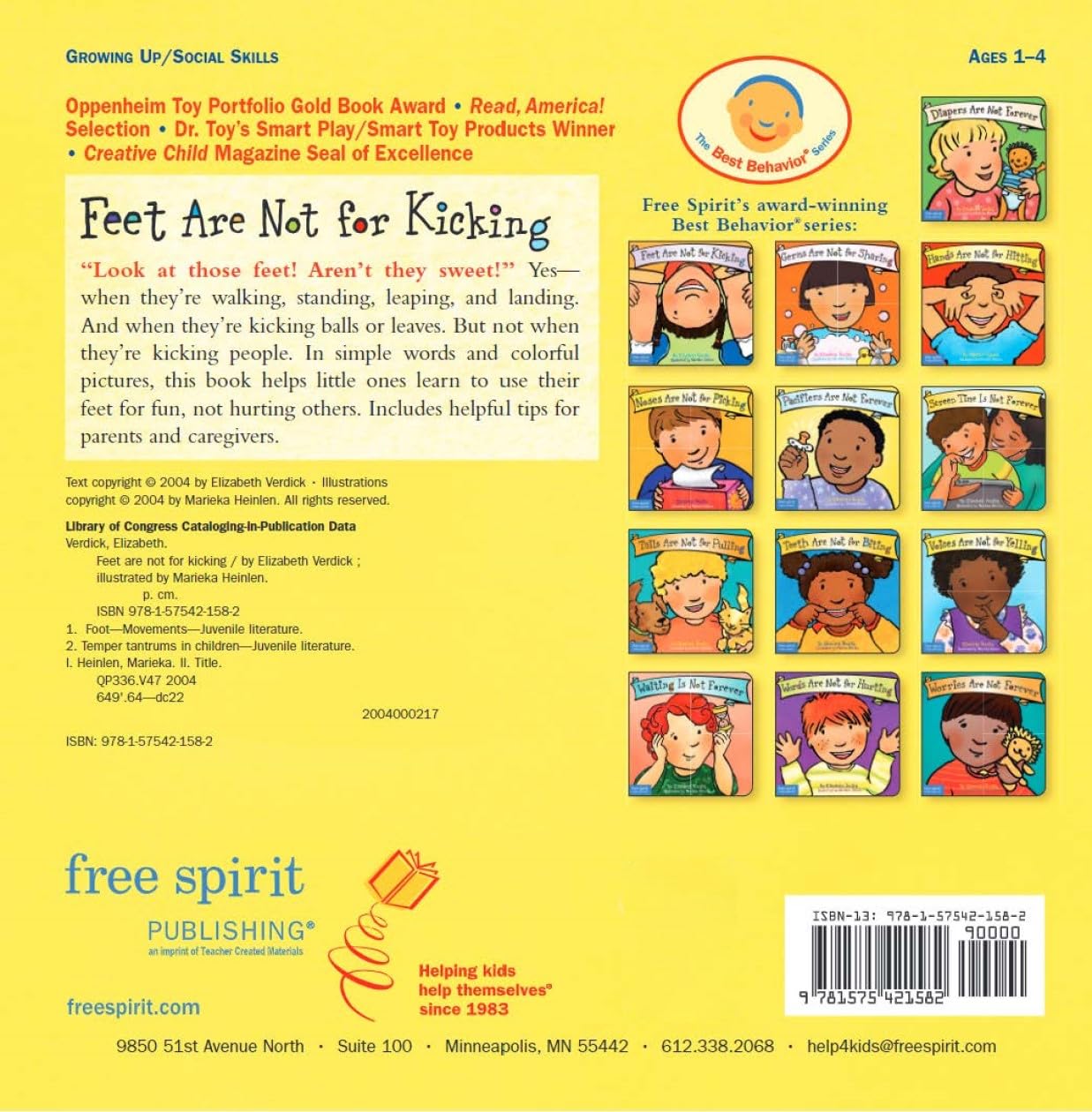 Best Behaviour: Feet Are Not For Kicking (Board Book)