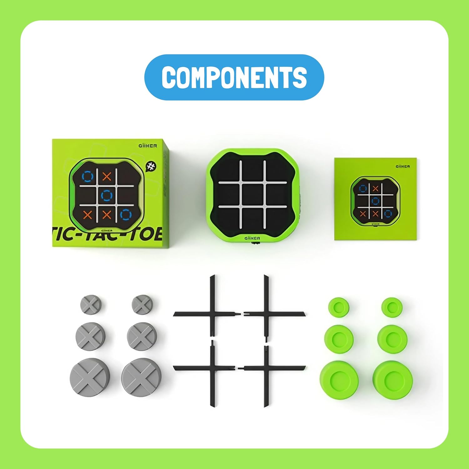 GiiKER Tic-Tac-Toe Bolt (Green)