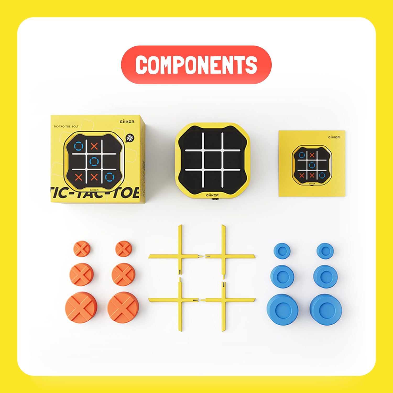 GiiKER Tic-Tac-Toe Bolt (Yellow)