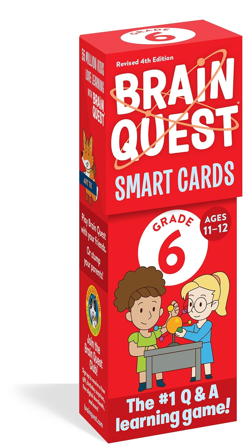 Brain Quest Smart Cards: Grade 6 (Ages 11-12)