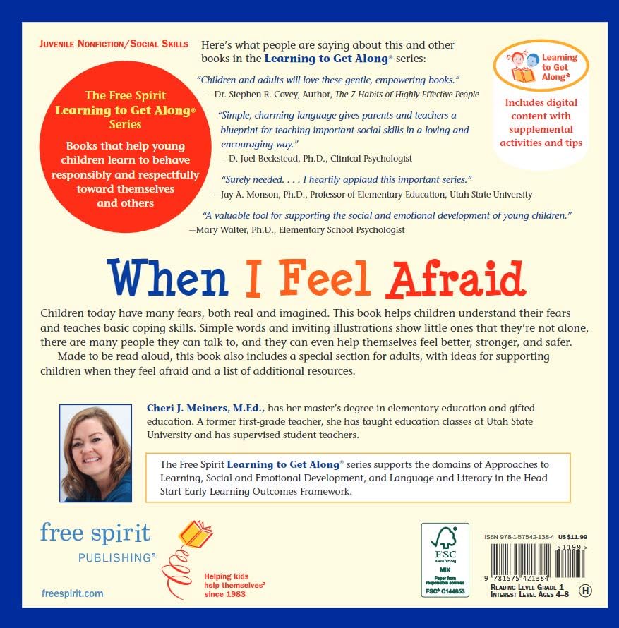 Learning To Get Along: When I Feel Afraid (Ages 4-8)
