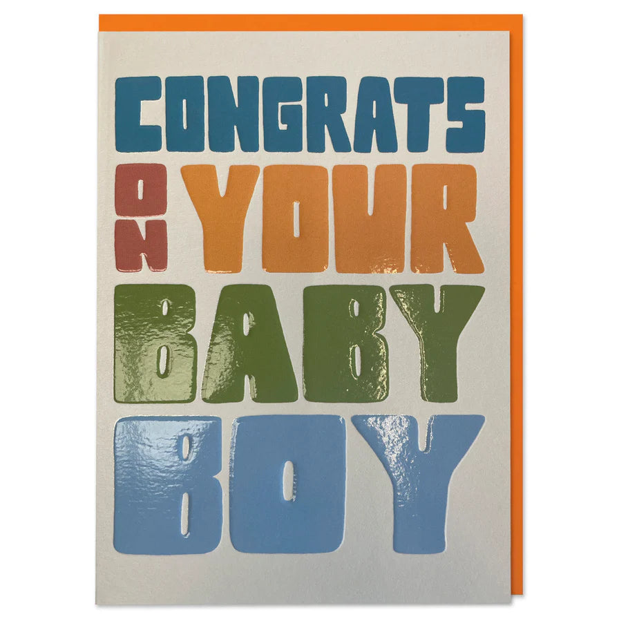 Raspberry Blossom Congrats On Your Baby Boy