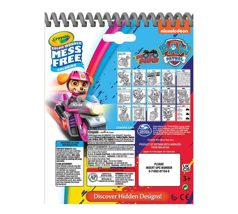Crayola Color Wonder Activity Pad: Paw Patrol