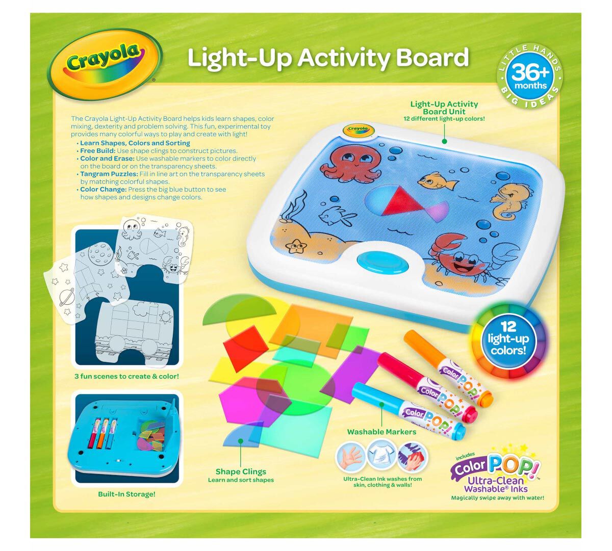 Crayola Young Kids Light-up Activity Board