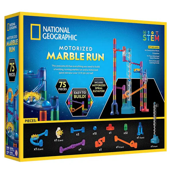 National Geographic Motorized Marble Run (75pc)