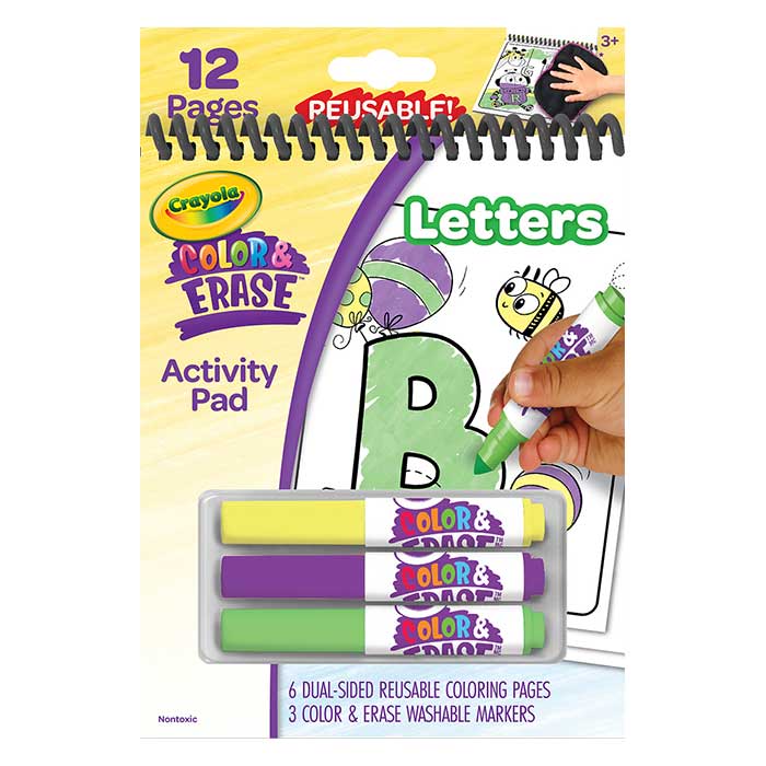 Crayola Color & Erase Educational Activity Pad: Letters