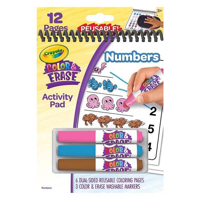 Crayola Color & Erase Educational Activity Pad: Numbers