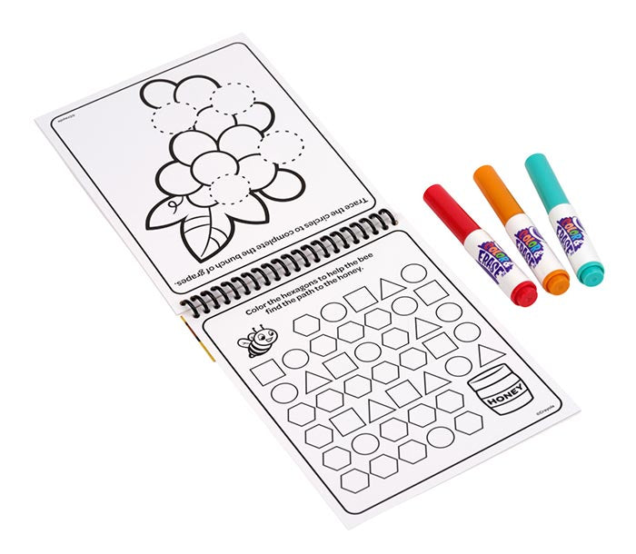 Crayola Color & Erase Educational Activity Pad: Shapes