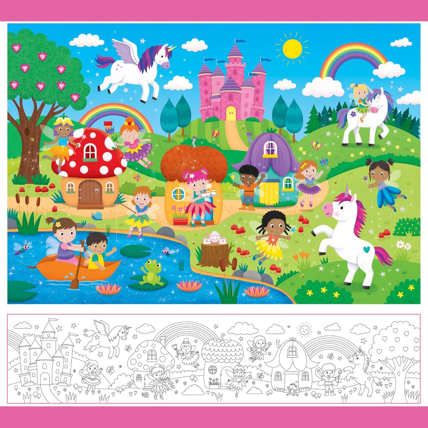 Galt Giant Floor Puzzles: Fairies and Unicorns