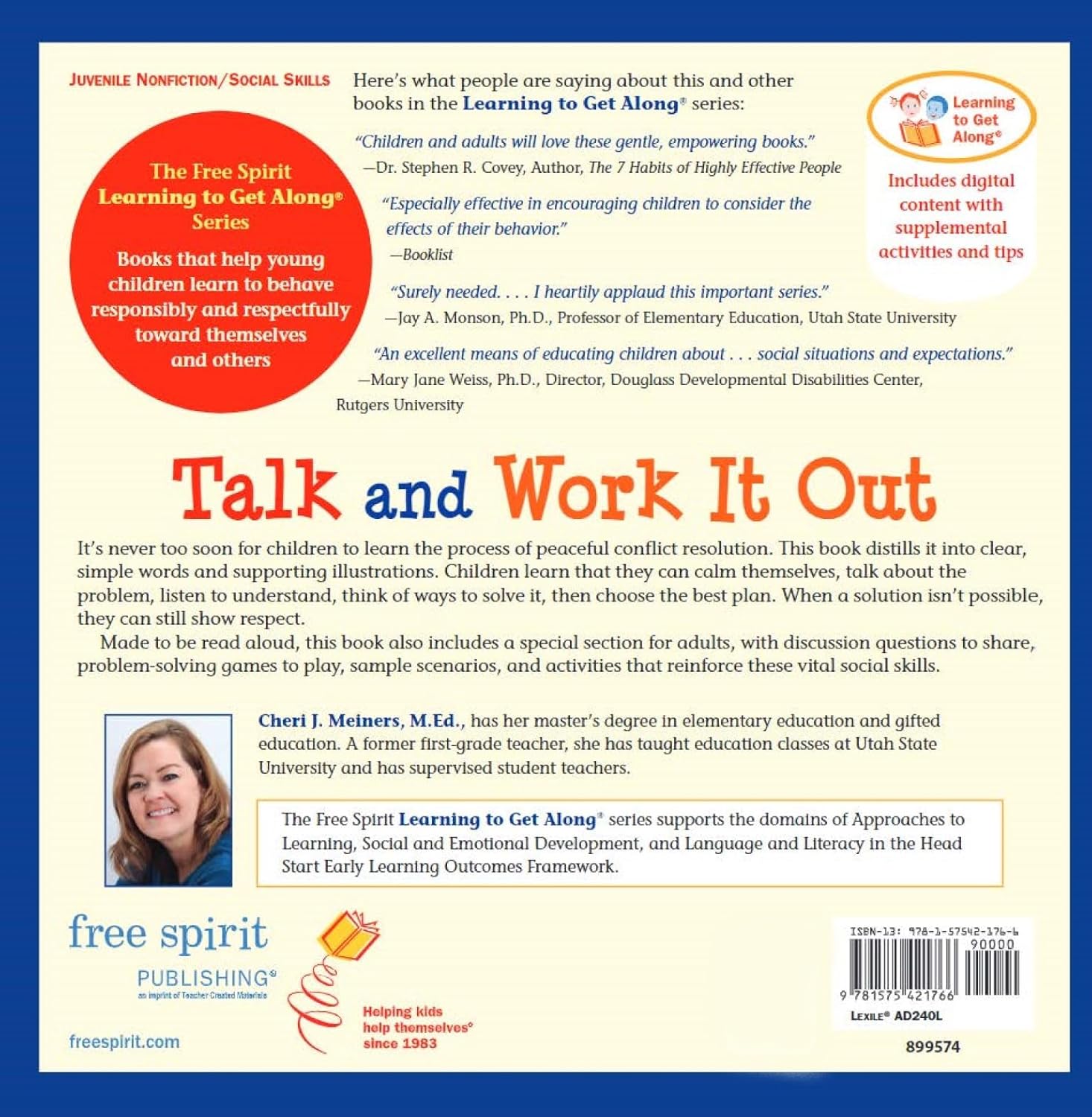 Learning To Get Along: Talk & Work It Out (Ages 4-8)