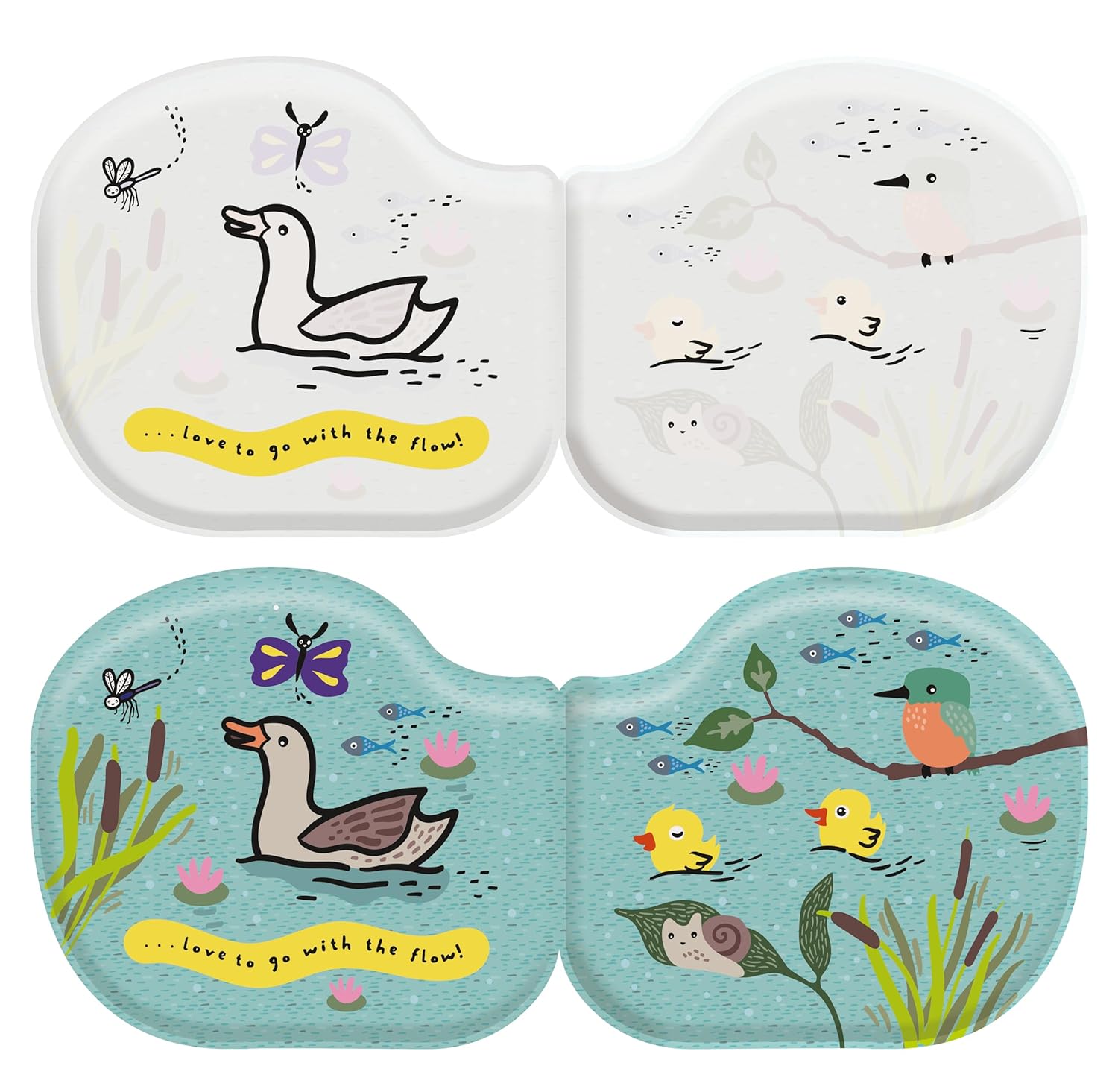 Wee Gallery Shaped Bath Book: Duck And Friends