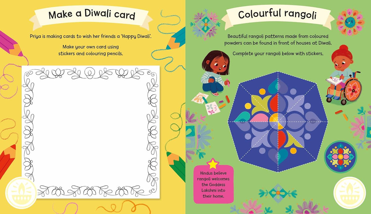 Happy Diwali Sticker Activity Book