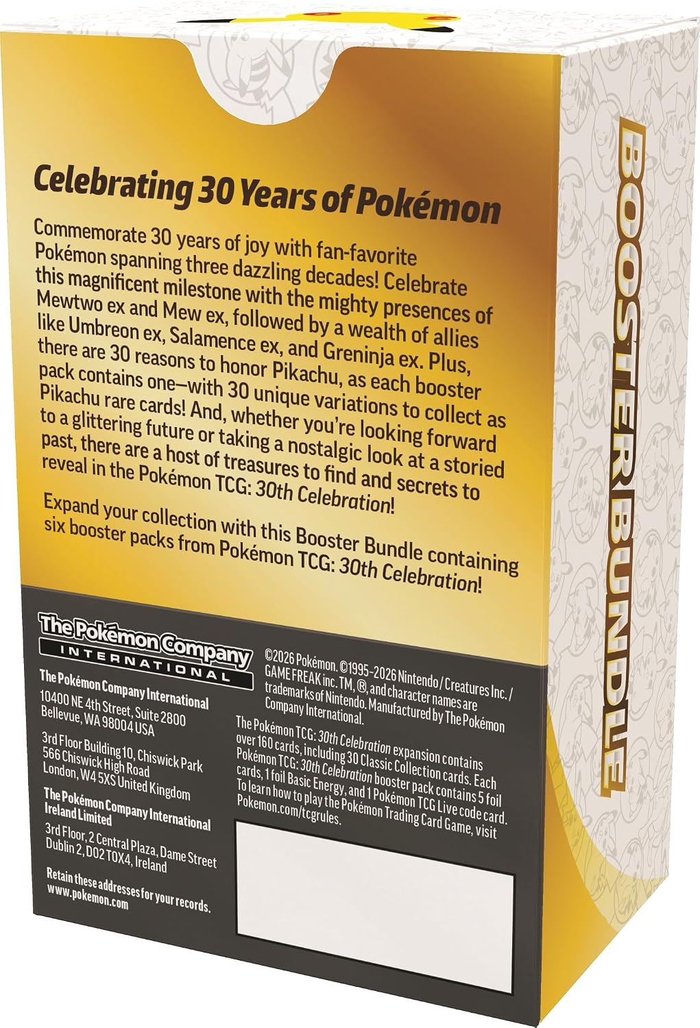 Pokemon TCG 30th Celebration Booster Bundle