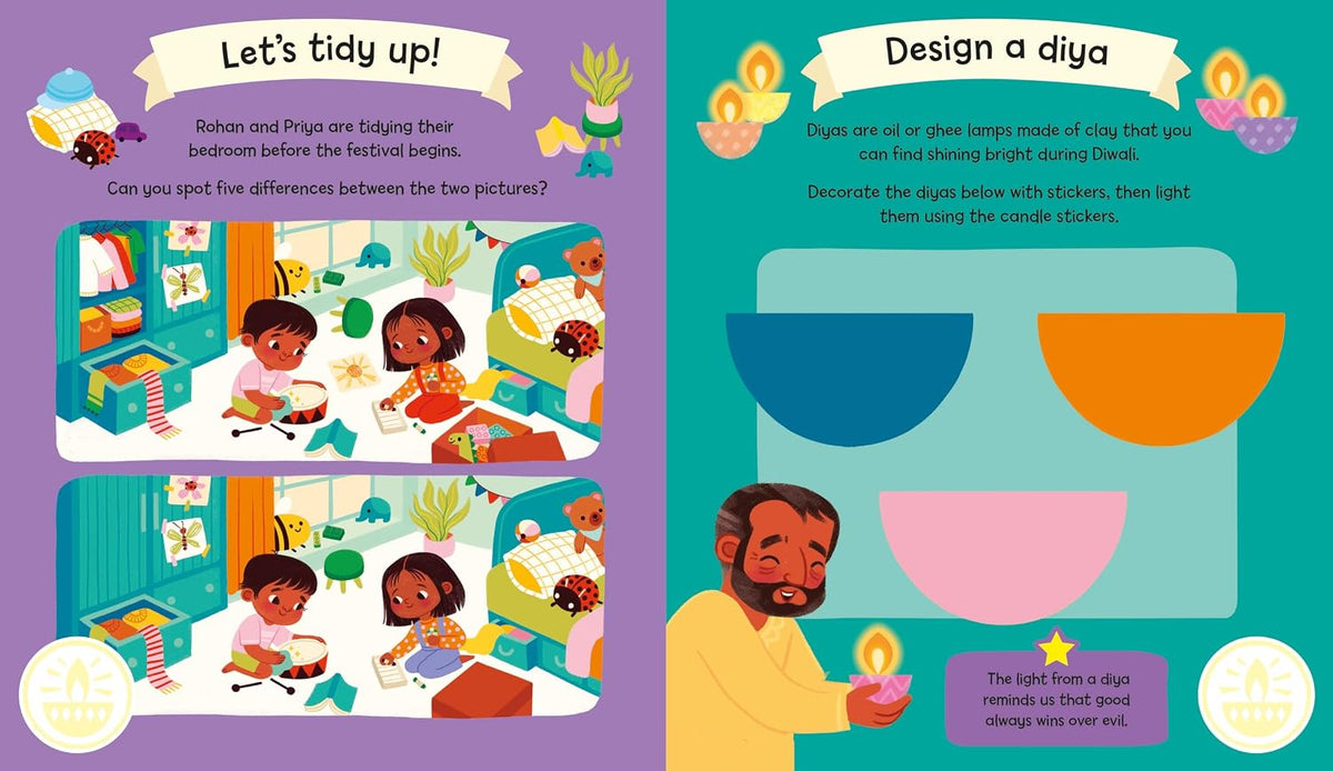 Happy Diwali Sticker Activity Book