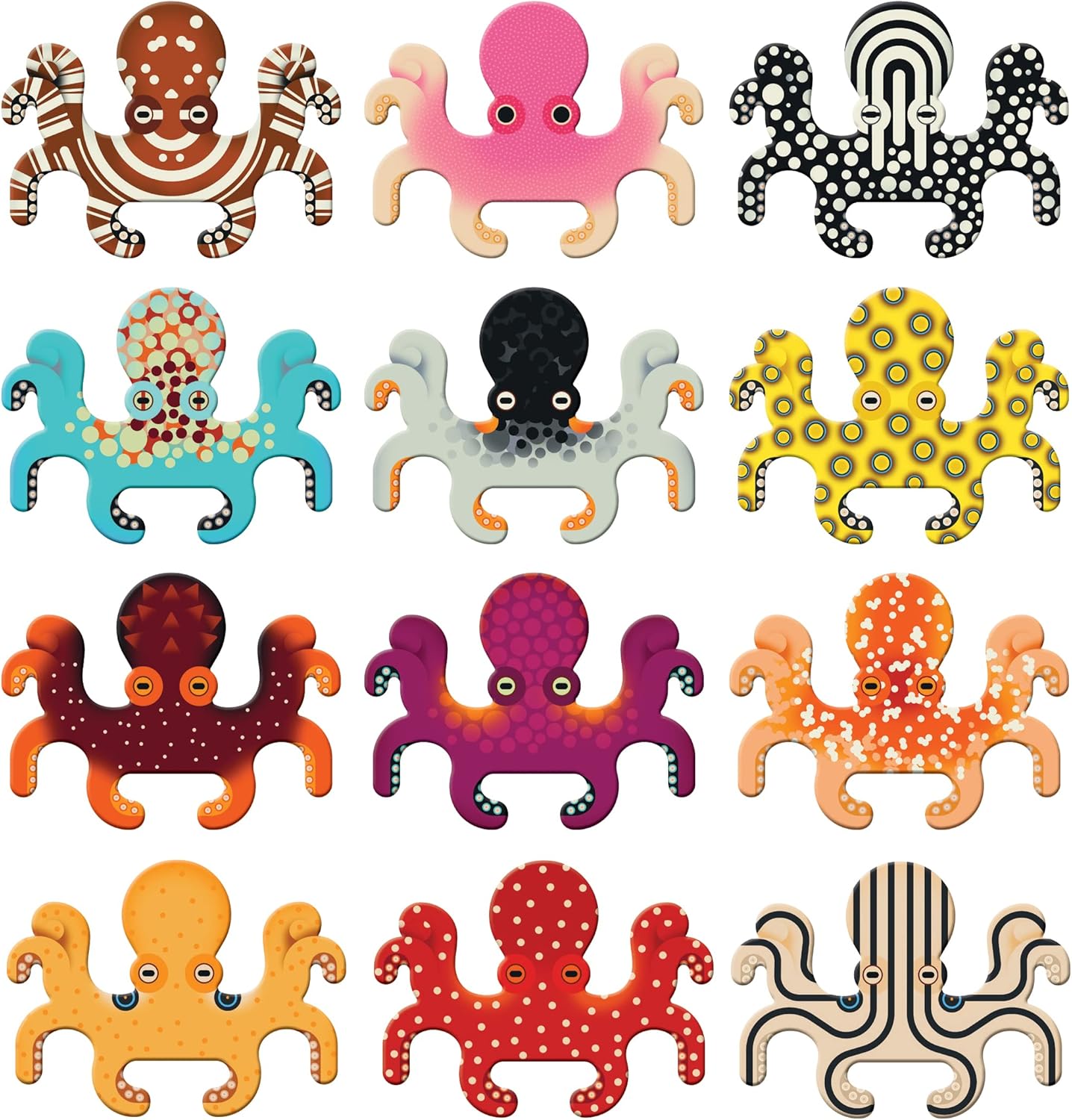 Mudpuppy Shaped Memory Match Game: Octopuses