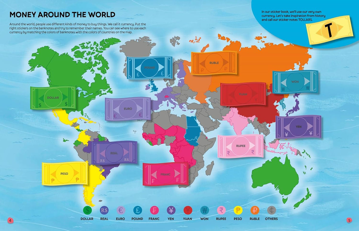Deluxe Sticker Book: How We Use Money