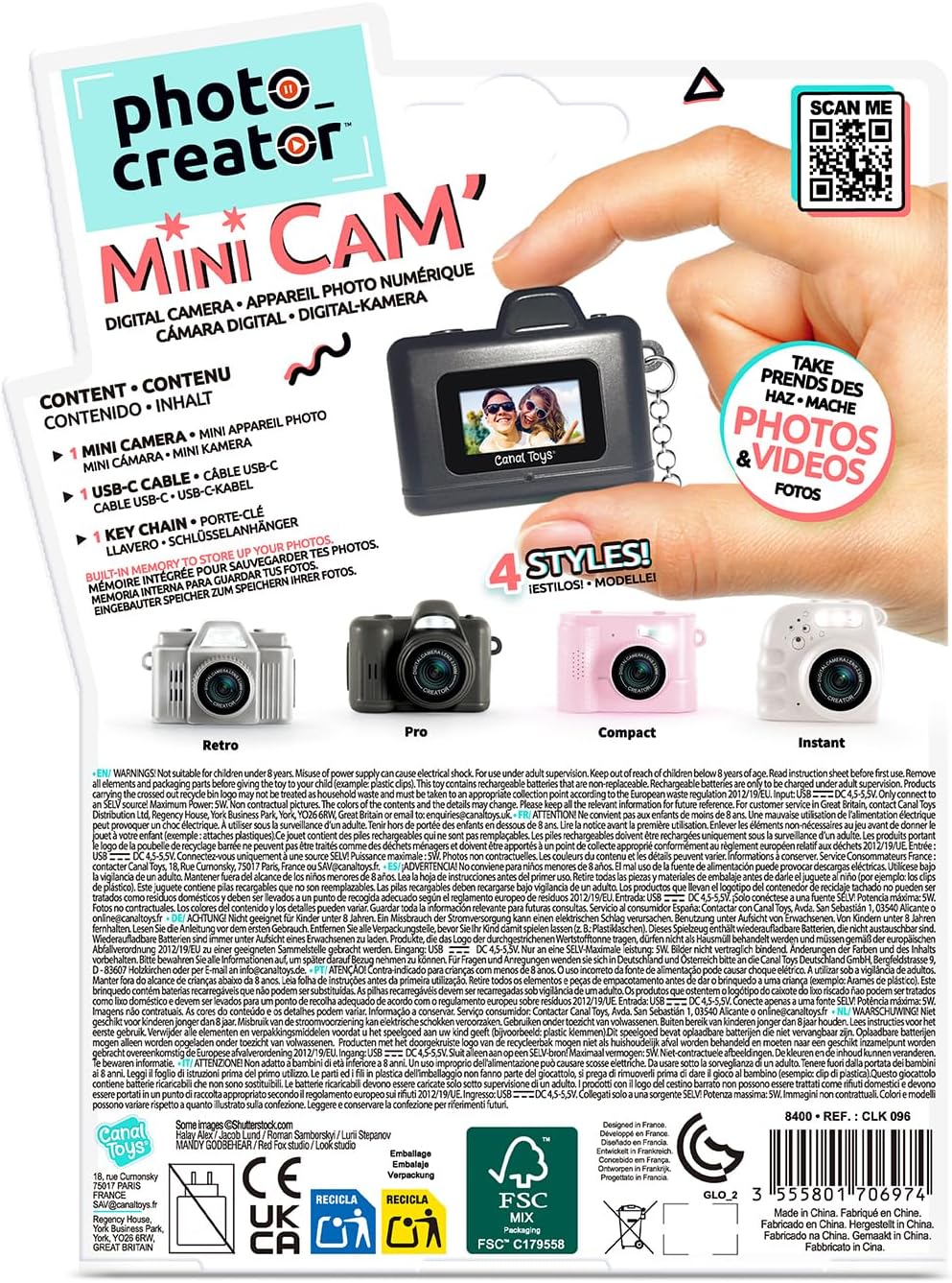 Canal Toys Mini Cam Digital Camera Kidult
