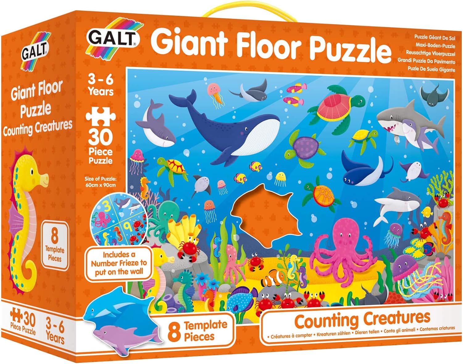 Galt Giant Floor Puzzles: Counting Creatures