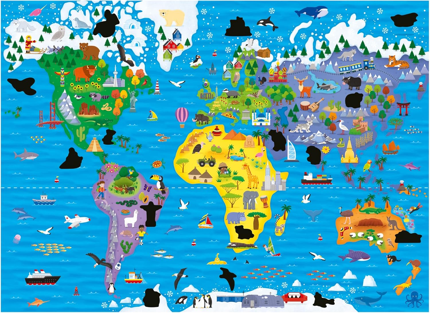 Galt Magic Puzzle: World Map