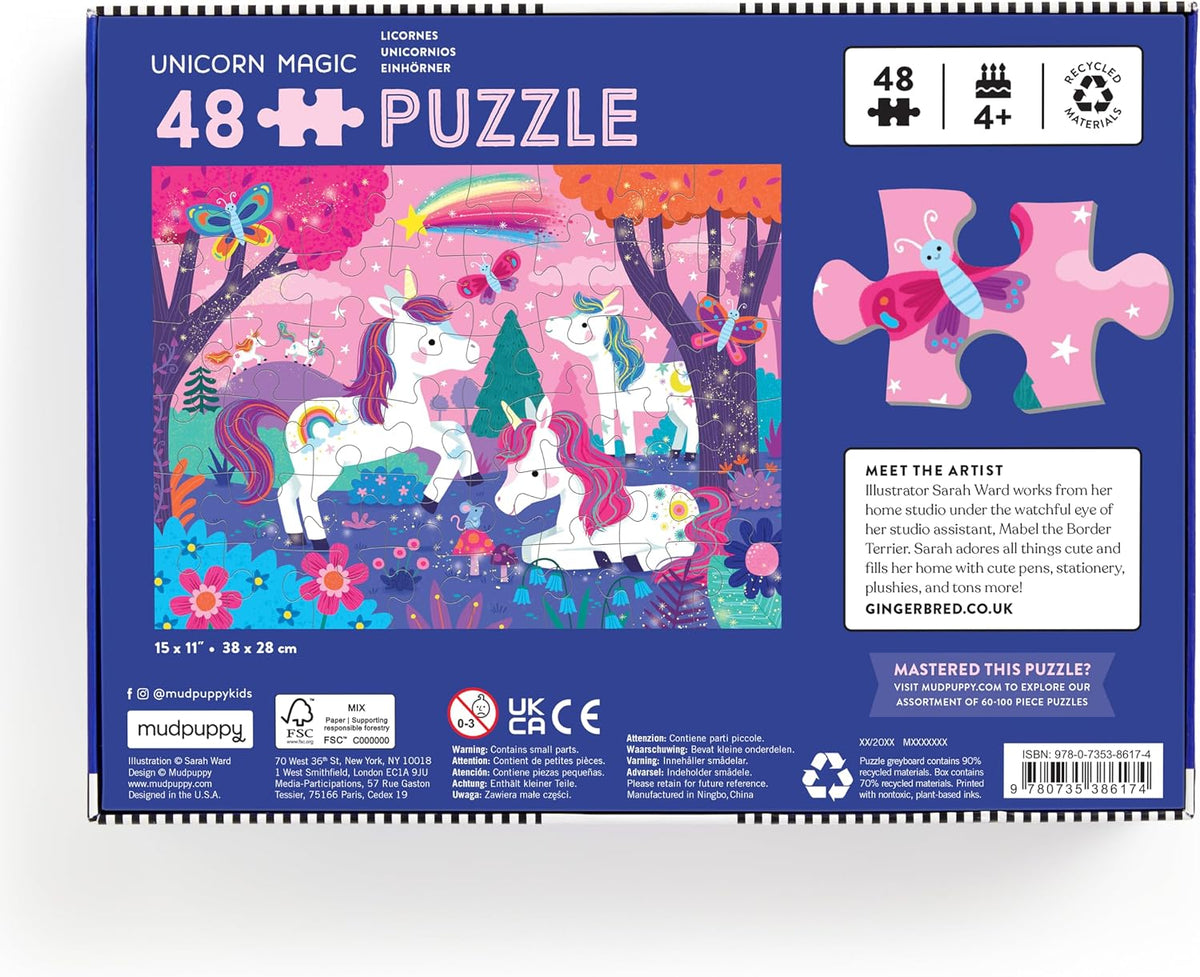 Mudpuppy 48-Piece Puzzle: Unicorn Magic