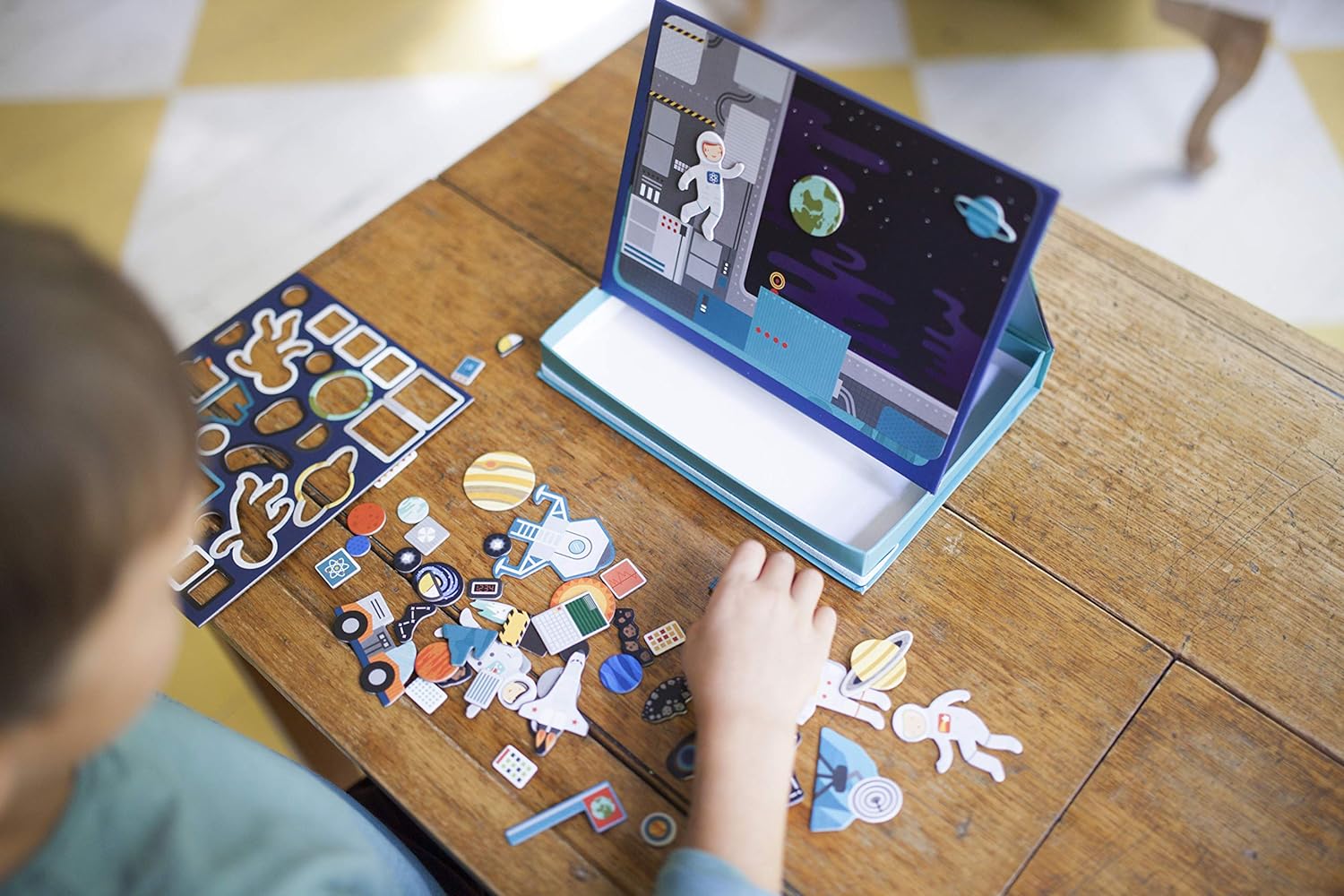 Petit Collage Magnetic Play Scene: Outer Space