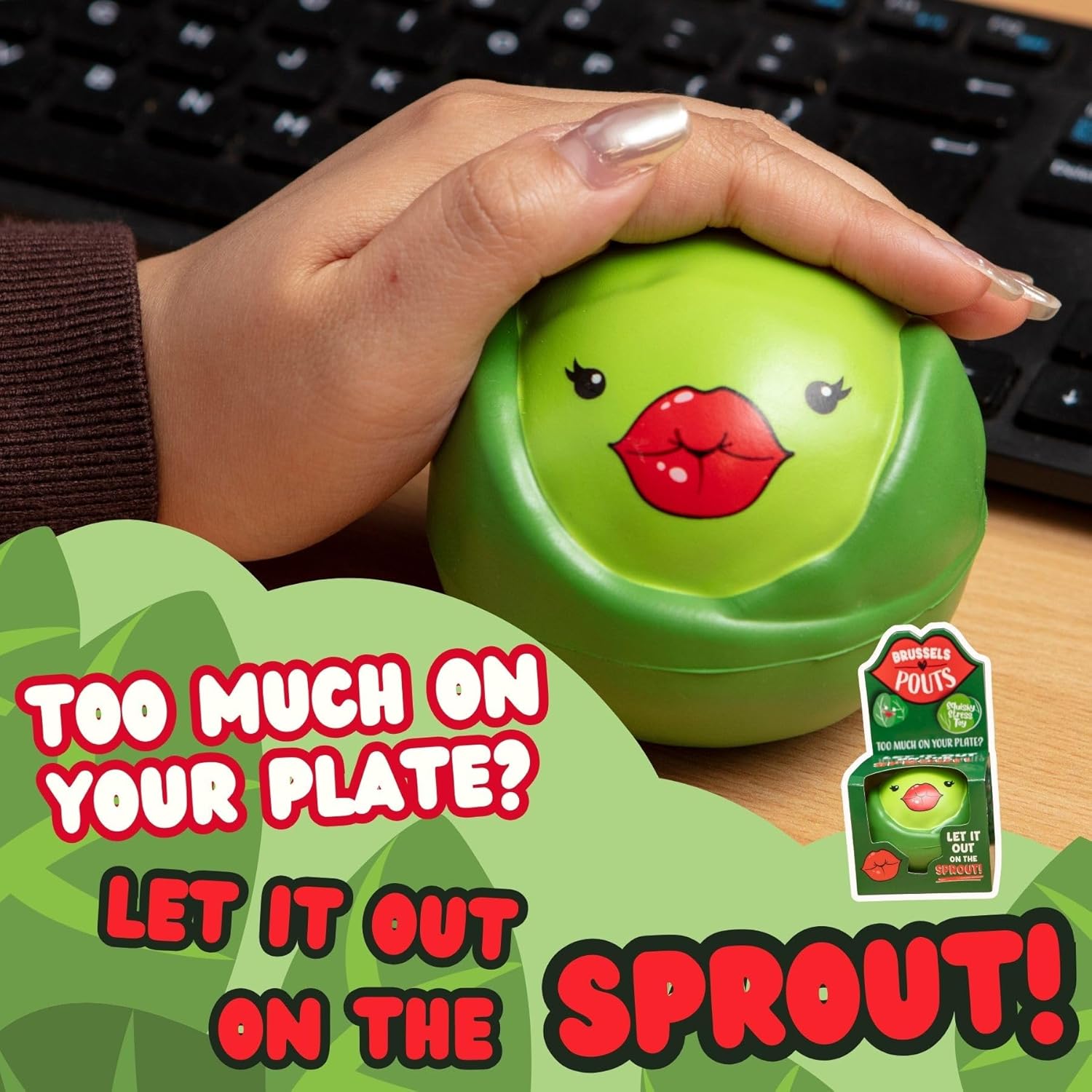 Boxer Gifts Stress Toy: Brussels Pouts