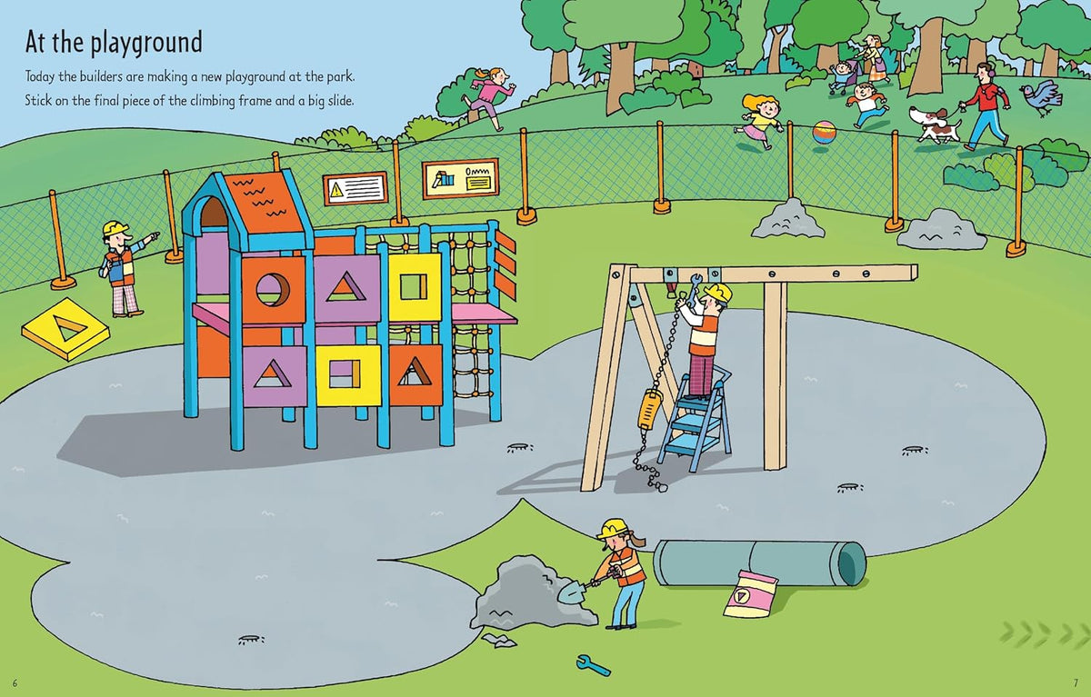 Usborne First Sticker Book: Building Sites