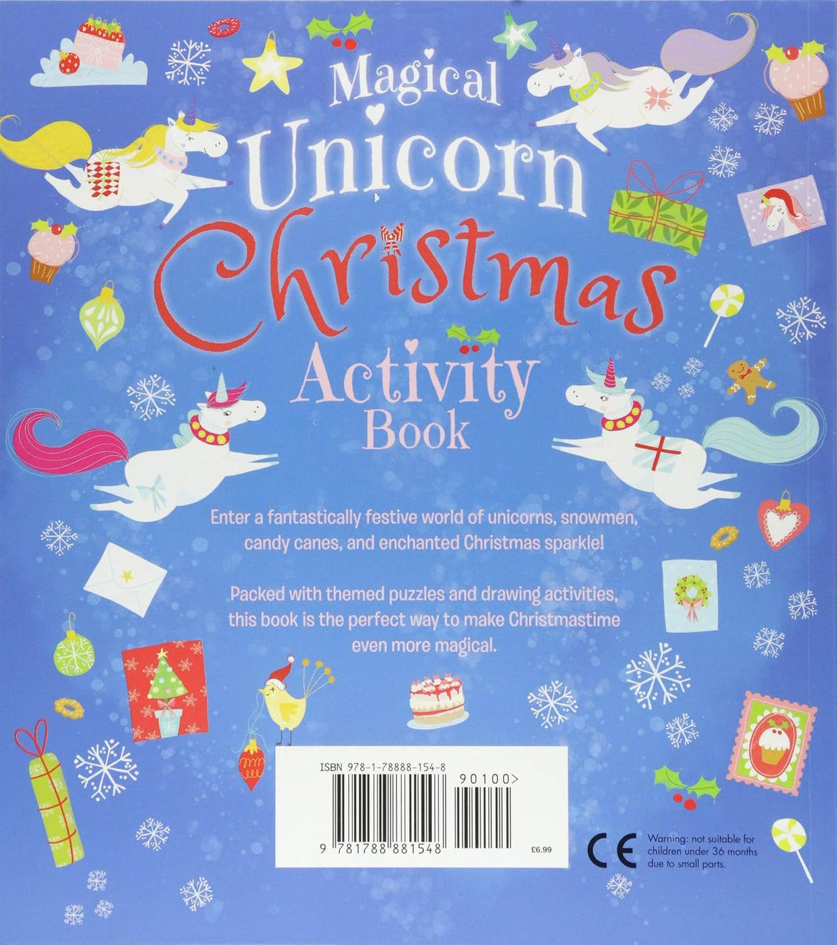 Magical Unicorn Christmas Activity Book
