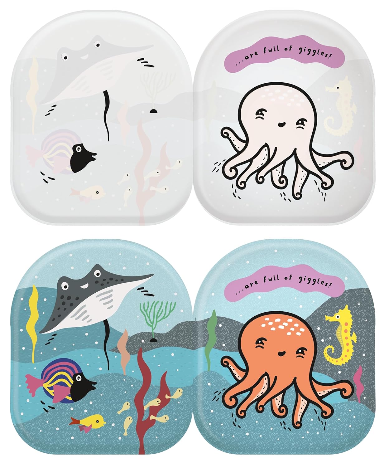 Wee Gallery Shaped Bath Book: Octopus And Friends