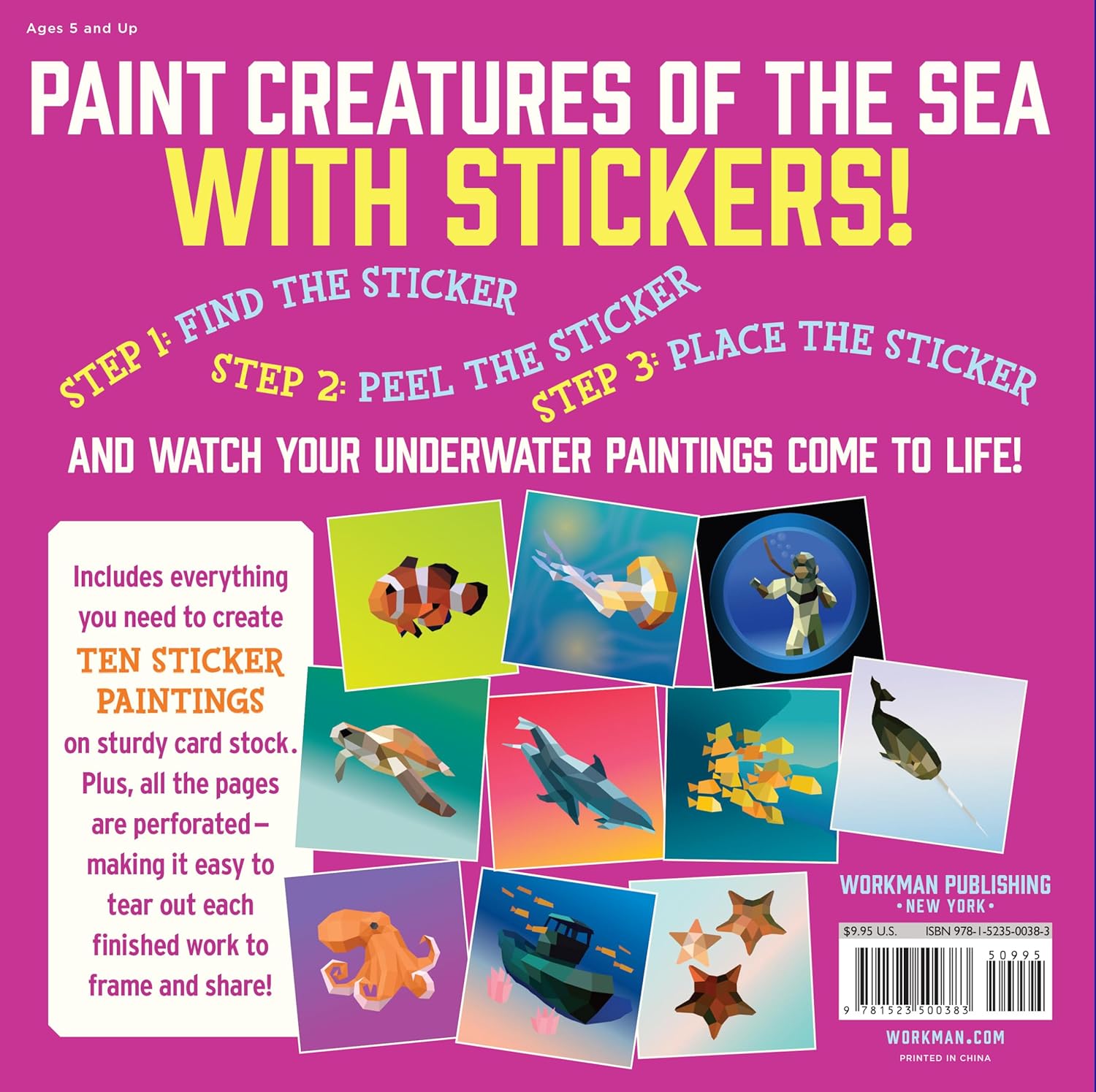 Paint By Sticker Kids: Under The Sea