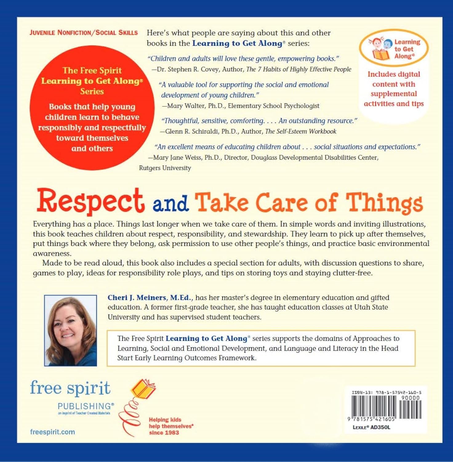 Learning To Get Along: Respect and Take Care of Things (Ages 4-8)