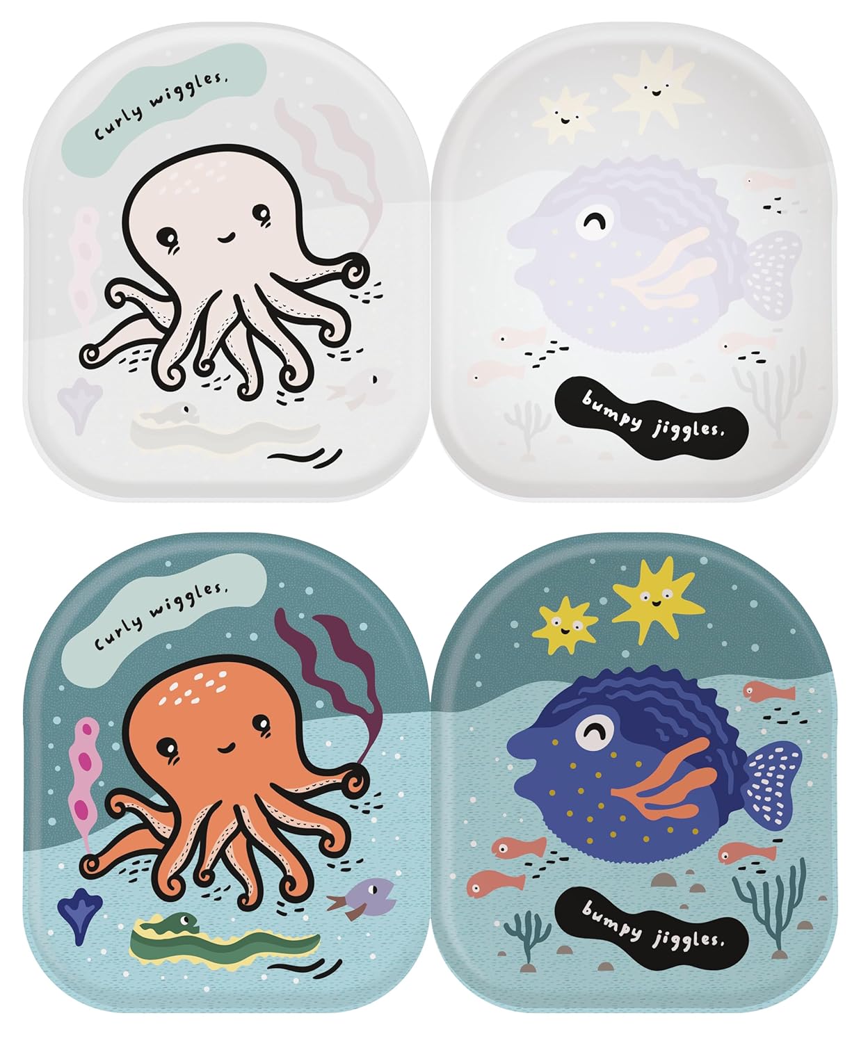 Wee Gallery Shaped Bath Book: Octopus And Friends