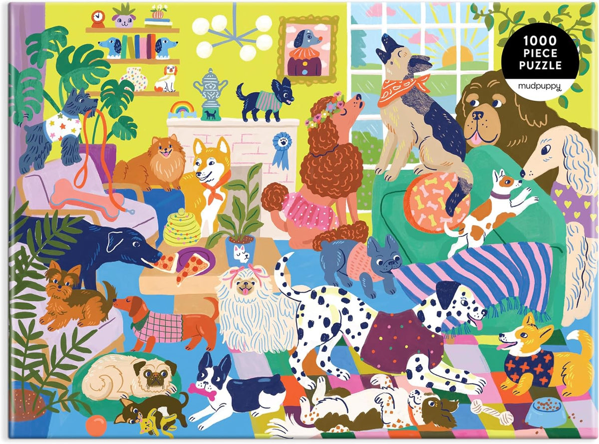 Mudpuppy 1000-Piece Family Puzzle: Good Dog Club