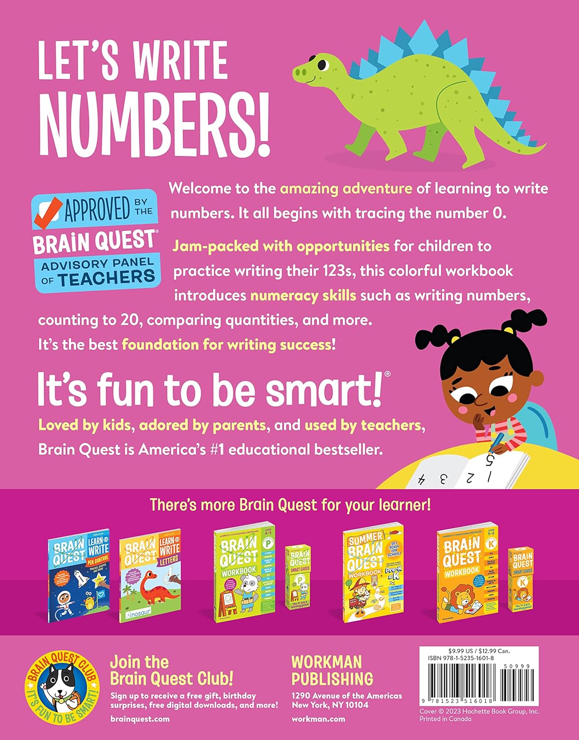 Brain Quest Learn to Write: Numbers