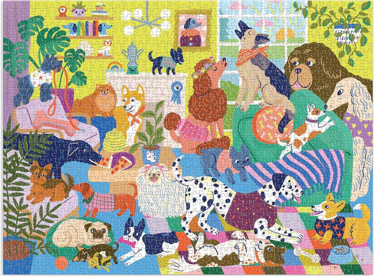 Mudpuppy 1000-Piece Family Puzzle: Good Dog Club