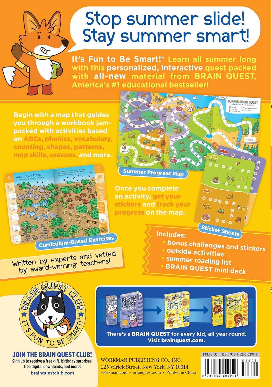 Brain Quest Summer Brain Quest: Between Grades Pre-K & K