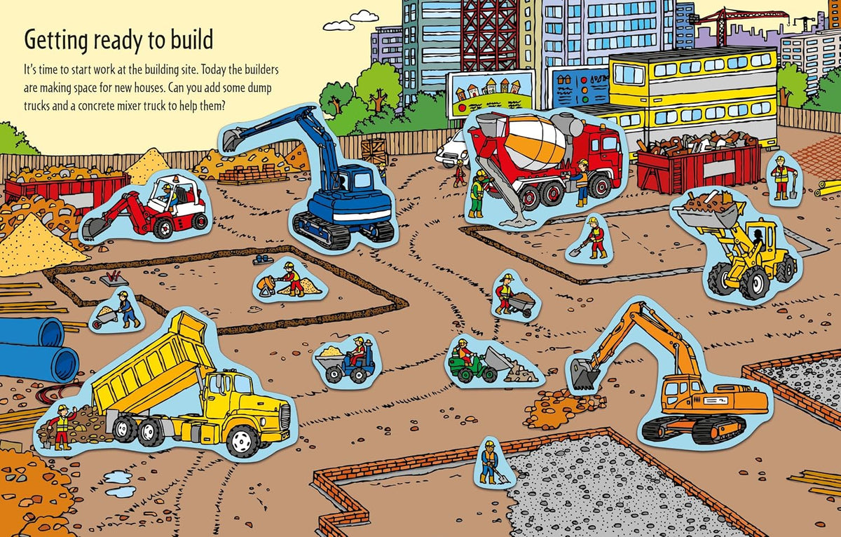 Usborne First Sticker Book: Big Machines